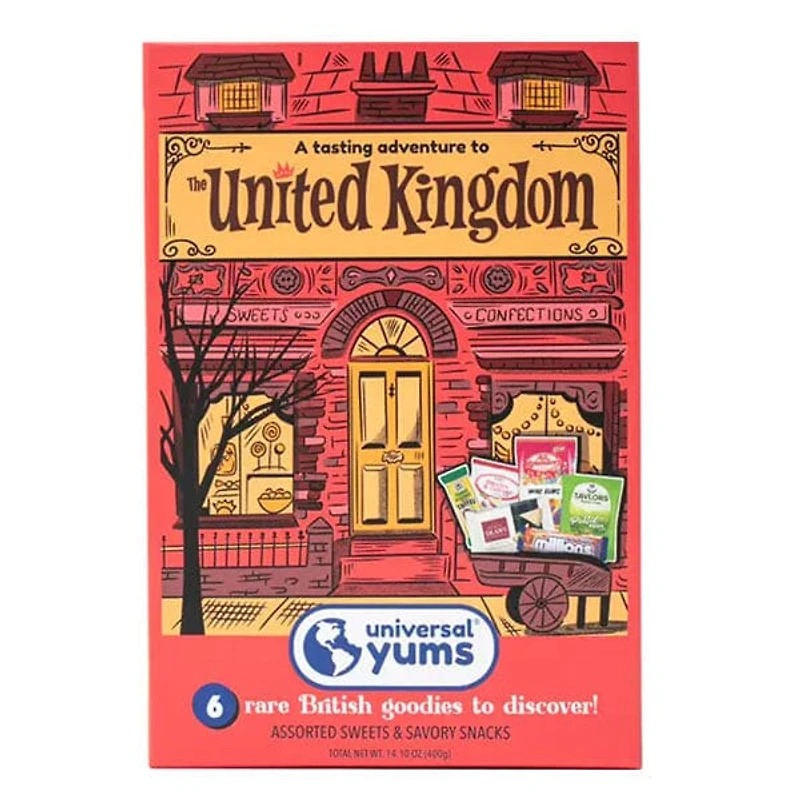 Universal Yums Snack Box: United Kingdom Candy Shoppe (6 Pieces)