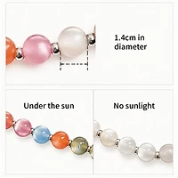 SunnyVibe UV Jewelry Set (Necklace & Bracelet) Changes Color in the Sun!