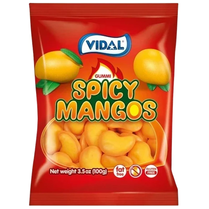 Vidal Spicy Mango Filled Gummies - 3.5oz