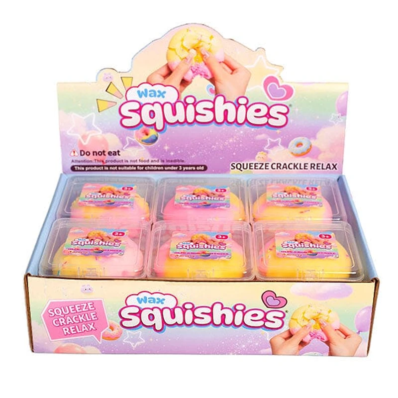 Wax Squishies® Donut Wax Crackle Fidget Clay Toy (1pc)