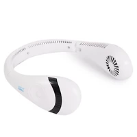 Cool Chill: Foldable NeckSlim Fan With Digital Display in White