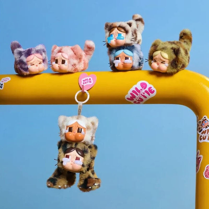 Pop Mart x CRYBABY: Wild But Cutie Series Plush Keychain Blind Box (1pc)