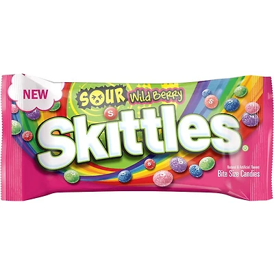 SKITTLES Sour Wild Berry Candy Single Pack
