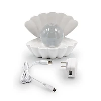 LED Color-Changing Clam Shell Glitter Lamp