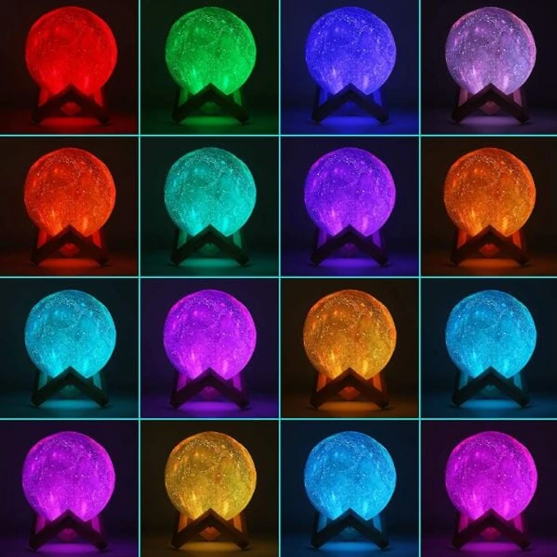 3D Touch Control Universe Moon Lamp