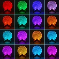 3D Touch Control Universe Moon Lamp