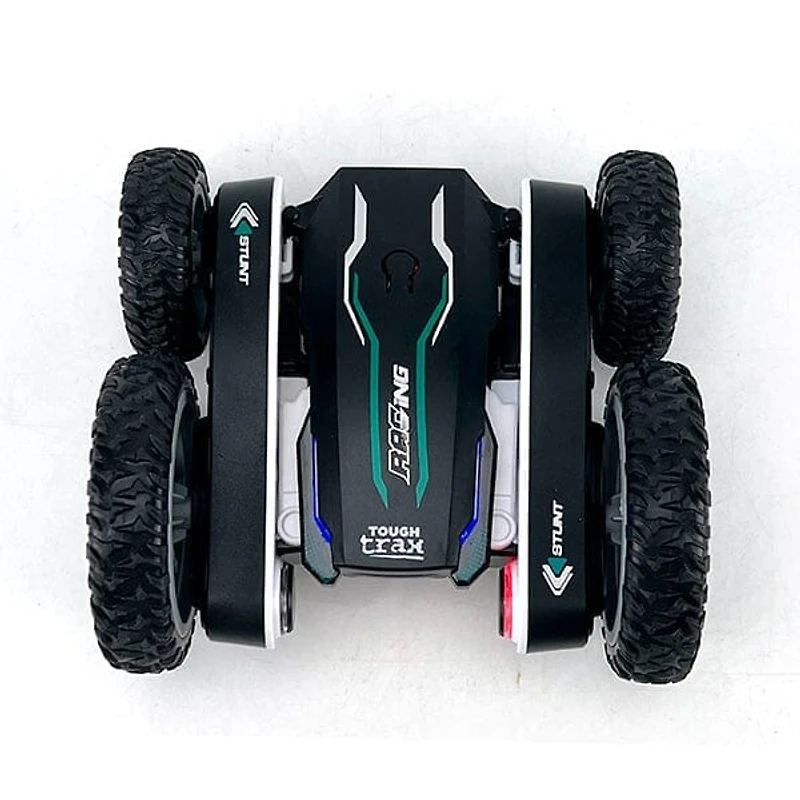 Tough Trax Tornado: Remote Control Stunt Car w/ Double-Sided Driving!