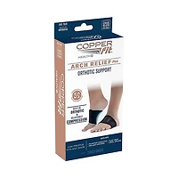 Copper Fit® Arch Relief Plus Orthotic Support Foot Compression Bands (1 Pair)