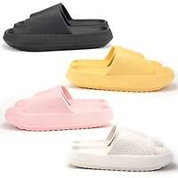 Shhhandals Unisex Anti-Slip Waterproof Comfort Pool Slides - White (Multiple Sizes)