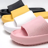 Shhhandals Unisex Anti-Slip Waterproof Comfort Pool Slides - White (Multiple Sizes)