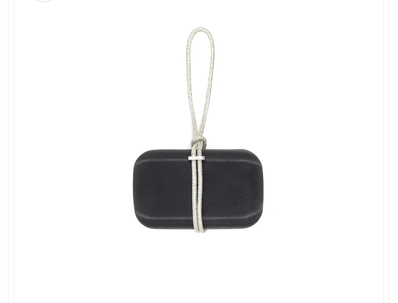 B satin clutch