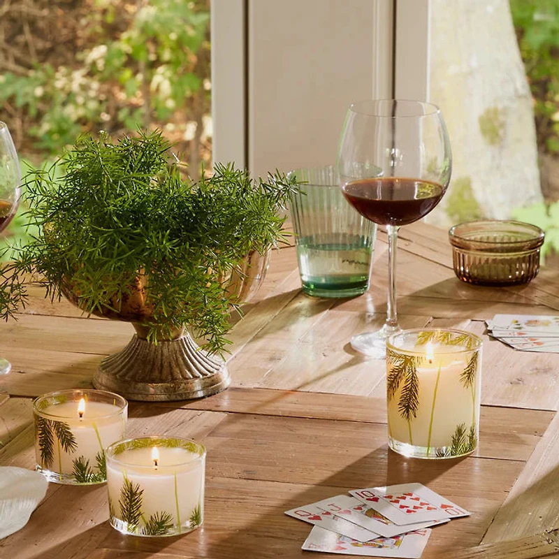 Fraiser fair candle set of 2 pine  needle