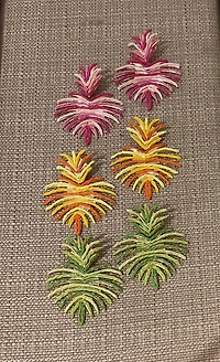 M Rafia earings