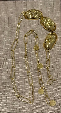 I  gold belt ,necklace