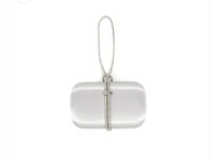 B satin clutch