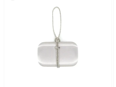 B satin clutch