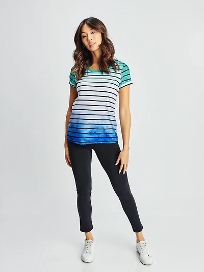 Short-sleeve semi-fitted t-shirt