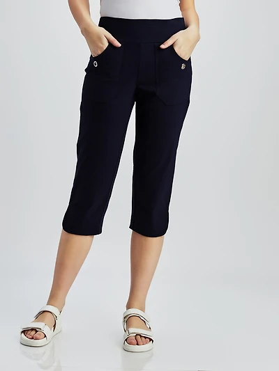 Pull-on capri