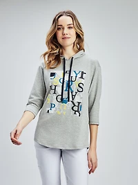 T-shirt semi-ajusté à manches 3/4