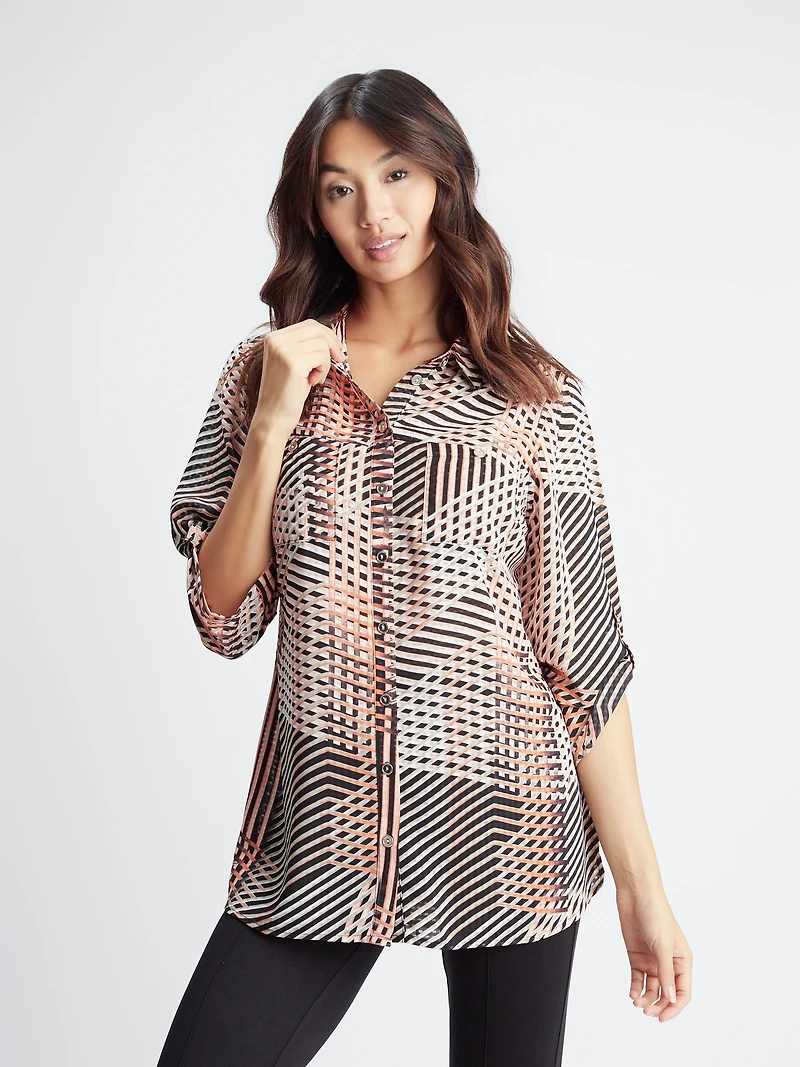 Blouse à manches 3/4