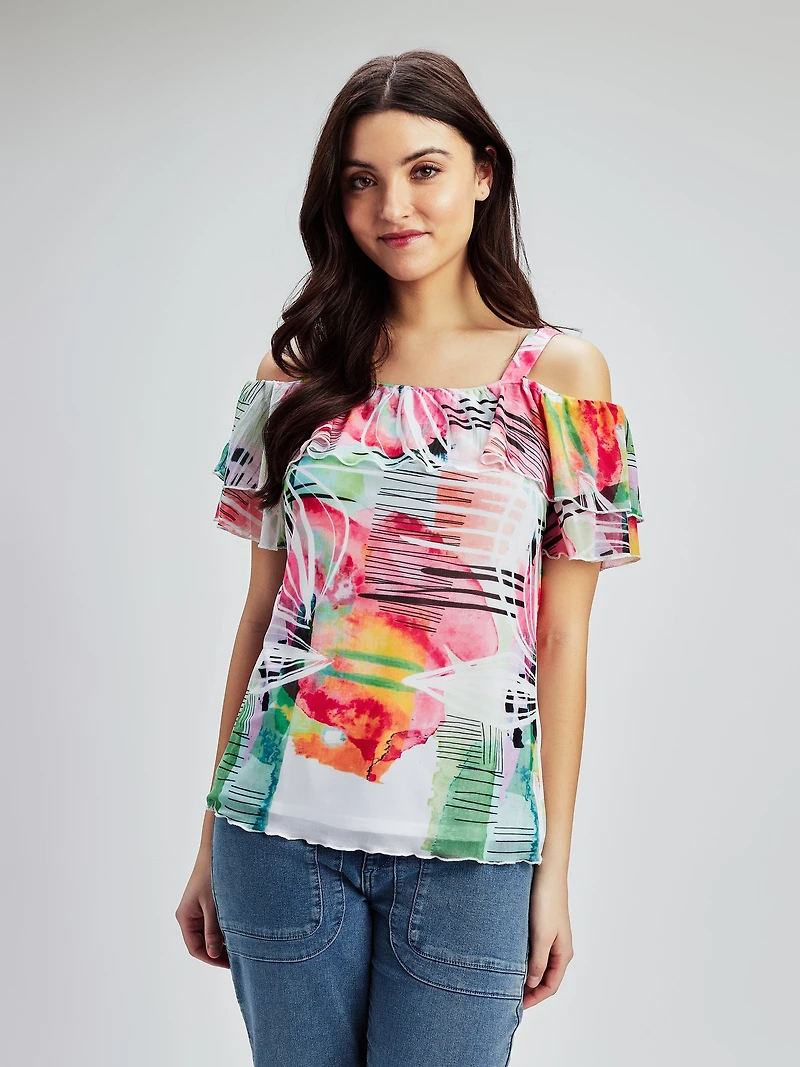 T-shirt semi-ajusté à manches courtes