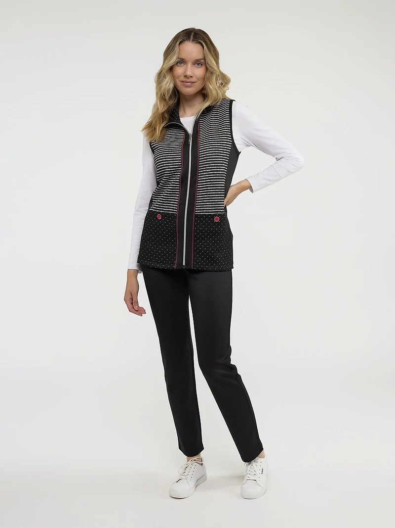 Long-sleeve semi-fitted cardigan