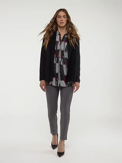 Open knit cardigan
