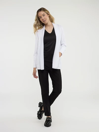 Cardigan en tricot ouvert