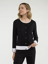 Boléro en tricot à manches longues