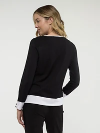 Boléro en tricot à manches longues