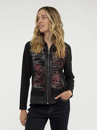 Cardigan semi-ajusté à manches longues