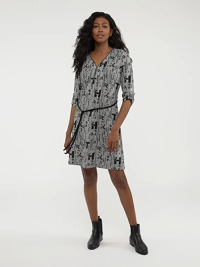Robe droite semi-ajustée en tricot