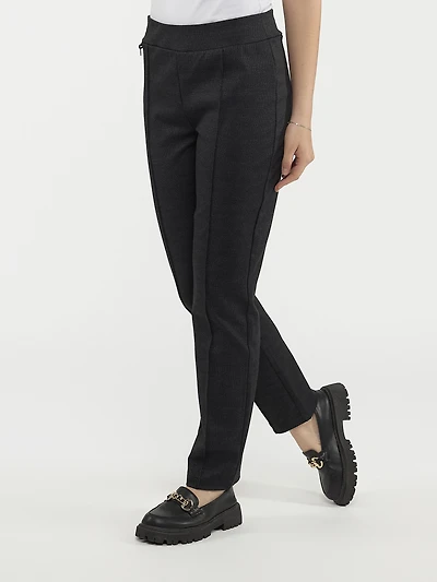 Straight semi-fitted pull-on pant - Petite