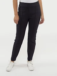 Pantalon droit semi-ajusté à enfiler - Petite
