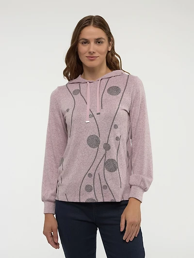 Long-sleeve semi-fitted t-shirt