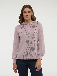 Long-sleeve semi-fitted t-shirt