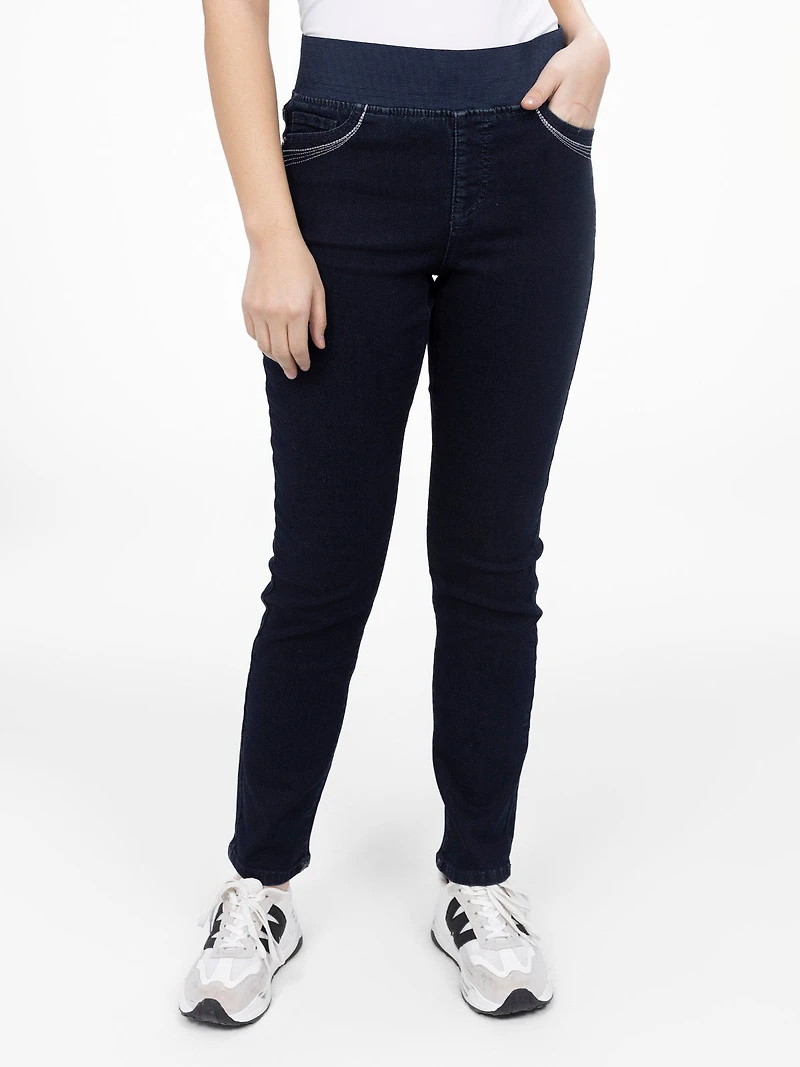 Jean étroit à enfiler