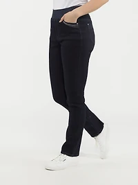 Narrow-leg pull-on jeans