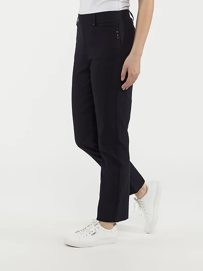 Straight semi-fitted pull-on pant - Petite