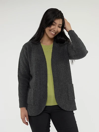 Cardigan en tricot ouvert