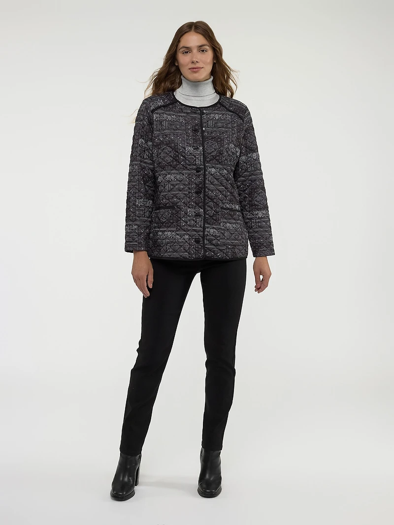 Knit semi-fitted vest