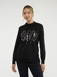 Chandail en tricot à manches longues