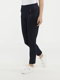 Narrow semi-fitted pull-on pant