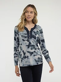 T-shirt semi-ajusté à manches longues