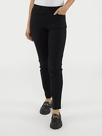 Narrow semi-fitted pull-on pant