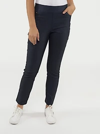 Pantalon étroit semi-ajusté à enfiler
