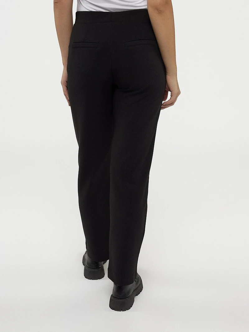 Pantalon habillé droit semi-ajusté à enfiler