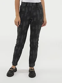 Pantalon droit semi-ajusté à enfiler