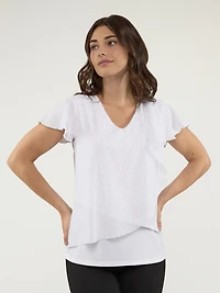 T-shirt semi-ajusté à manches courtes