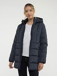 Manteau mi-cuisse semi-ajusté